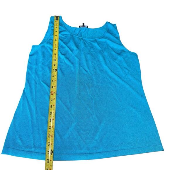 Lafayette 148 Sweater Tank Blue Coastal Preppy Prep Beach Fishermancore XL - Picture 9 of 9